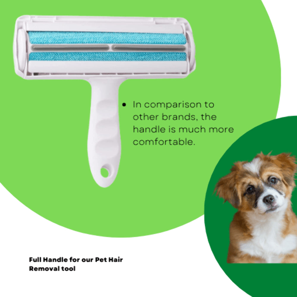 Effortless Pet Hair Removal: Reusable Roller for Furniture, Carpets, and Car Seats