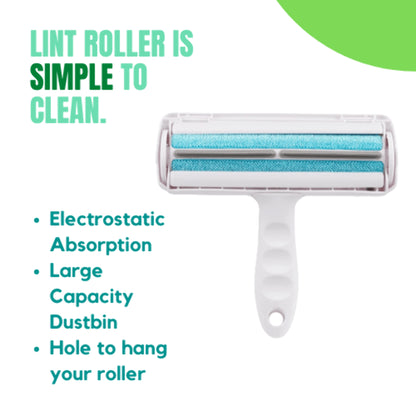 Effortless Pet Hair Removal: Reusable Roller for Furniture, Carpets, and Car Seats