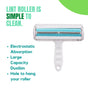 Effortless Pet Hair Removal: Reusable Roller for Furniture, Carpets, and Car Seats