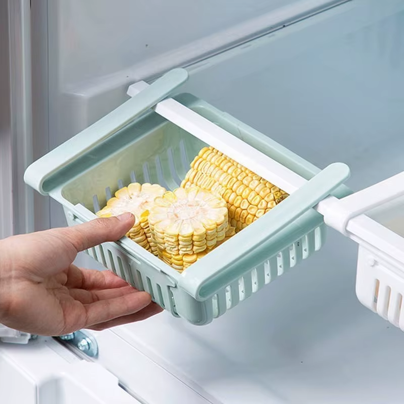 1PC Fridge Organizer Storage Drawer Plastic Storage Box Container Shelf Fruit Egg Food Storage Box Kitchen Accessories