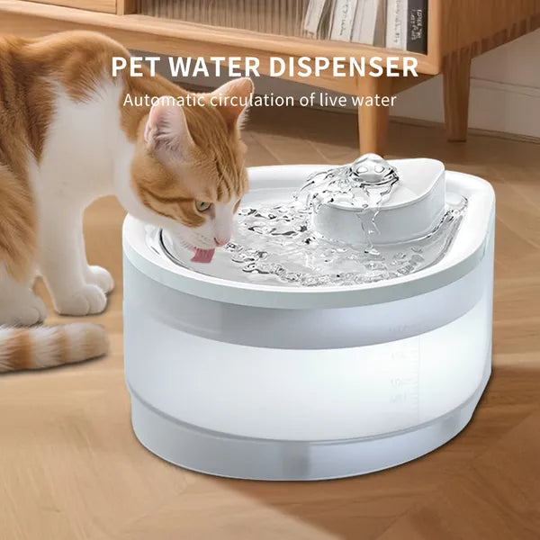 2.5L Automatic Pet Water Fountain – Filtered, Continuous Flow for Cats & Dogs