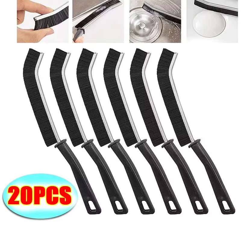 Hard-Bristled Crevice Cleaning Brush Gap Cleaning Brush Tool All-Around Stiff Angled Bristles for Bathroom Kitchen Cleaning Tool