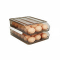 Double-Layer Egg Storage Box — Auto-Rolling Organizer, Holds 36 Eggs